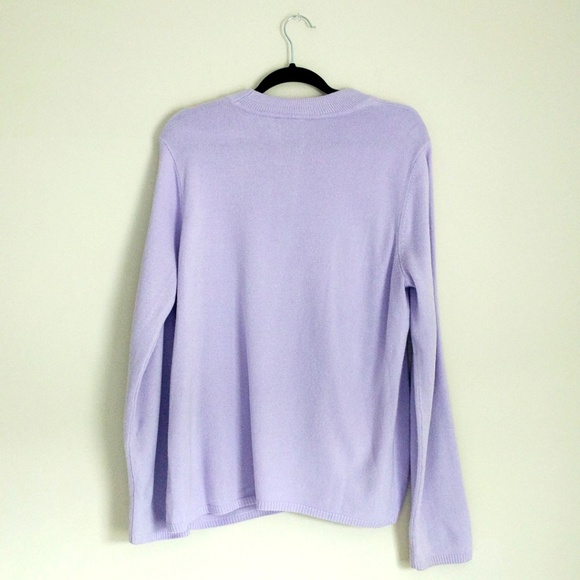 Lavender Crew Neck Sweater (EUC) - Picture 5 of 6